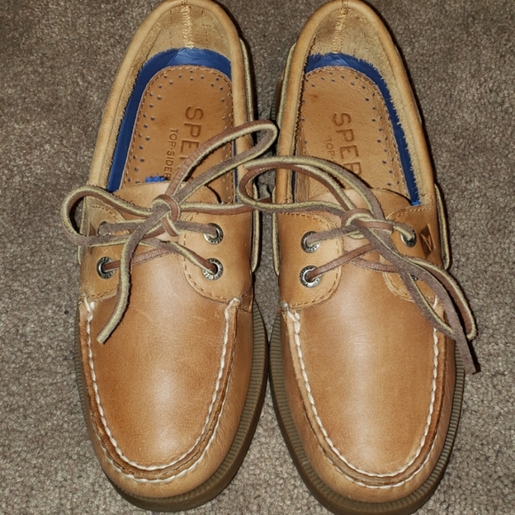 Sperry Other - Sperry topsider tan all leather mens size 5m